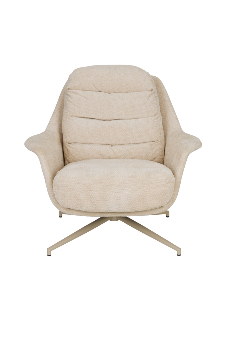 Beige Swivel Lounge Chair | Zuiver Philly | Oroatrade.com