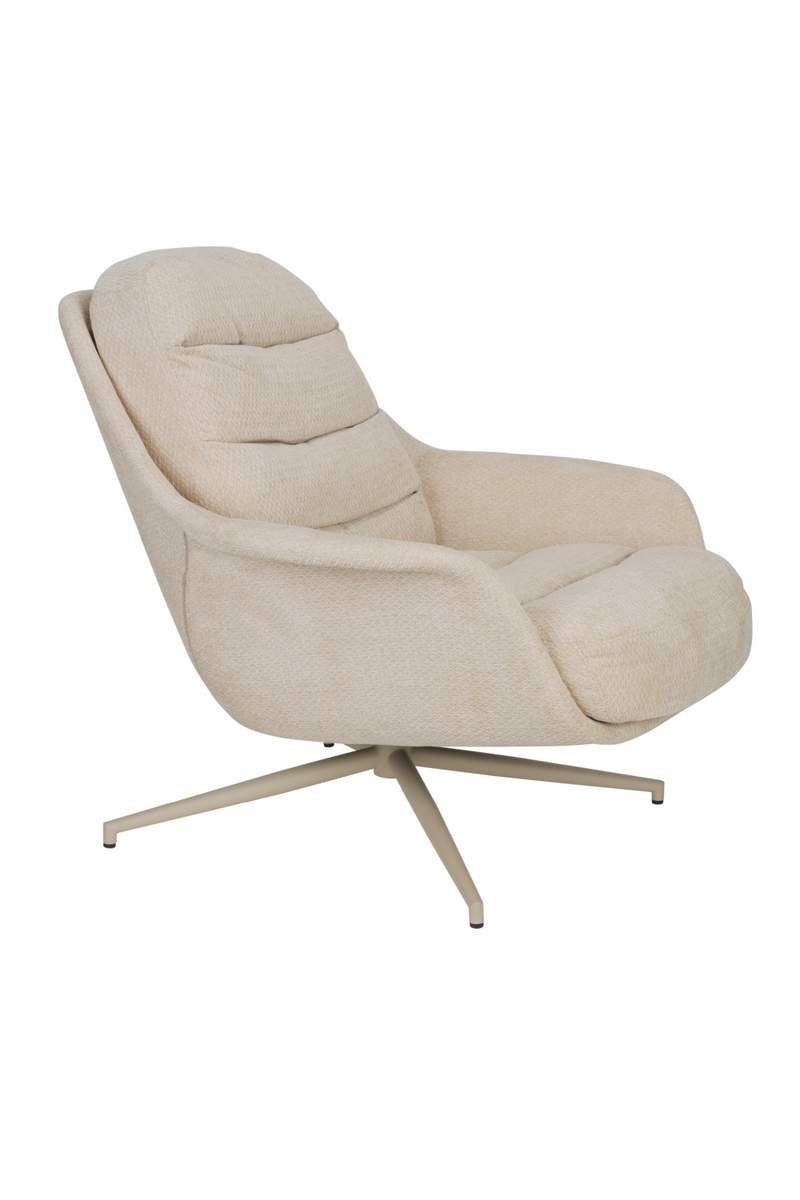 Beige Swivel Lounge Chair | Zuiver Philly | Oroatrade.com