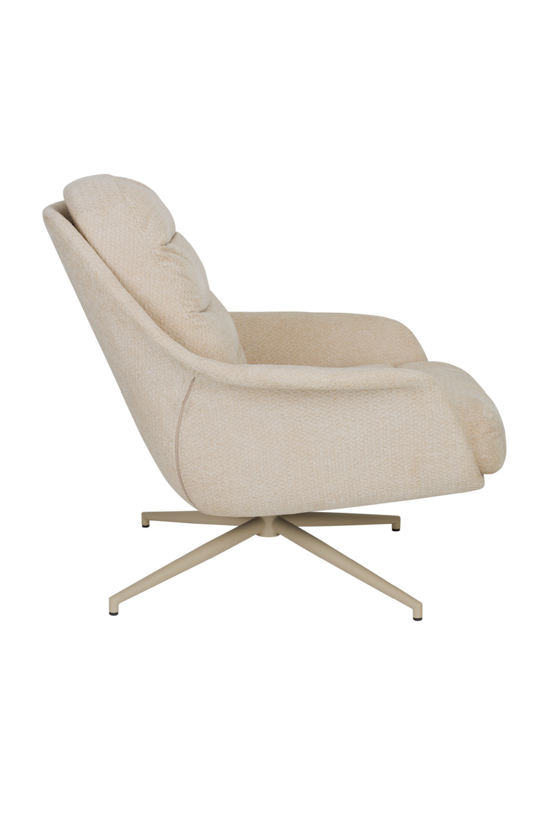 Beige Swivel Lounge Chair | Zuiver Philly | Oroatrade.com