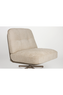 Cream Leather Swivel Lounge Chair | Zuiver Benjamin | Oroatrade.com