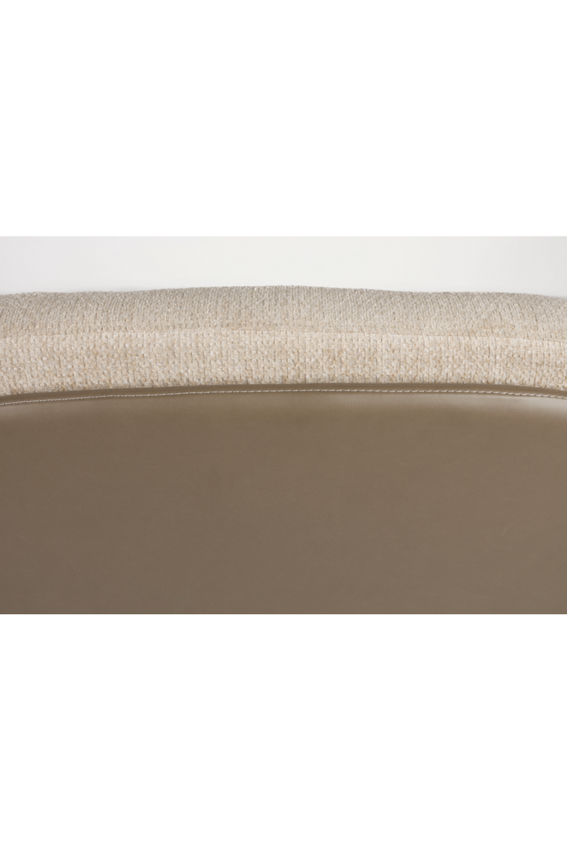 Cream Leather Swivel Lounge Chair | Zuiver Benjamin | Oroatrade.com