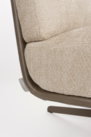 Cream Leather Swivel Lounge Chair | Zuiver Benjamin | Oroatrade.com
