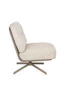 Cream Leather Swivel Lounge Chair | Zuiver Benjamin | Oroatrade.com