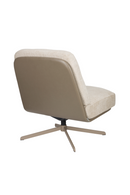 Cream Leather Swivel Lounge Chair | Zuiver Benjamin | Oroatrade.com
