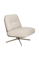 Cream Leather Swivel Lounge Chair | Zuiver Benjamin | Oroatrade.com