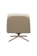 Cream Leather Swivel Lounge Chair | Zuiver Benjamin | Oroatrade.com