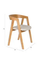 Solid Ash Dining Chairs (2) | Zuiver Mads | Oroatrade.com