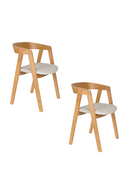 Solid Ash Dining Chairs (2) | Zuiver Mads | Oroatrade.com