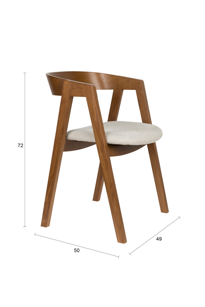 Solid Ash Dining Chairs (2) | Zuiver Mads | Oroatrade.com