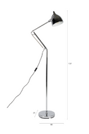 Chrome Adjustable Floor Lamp | Zuiver Reader | Oroatrade.com
