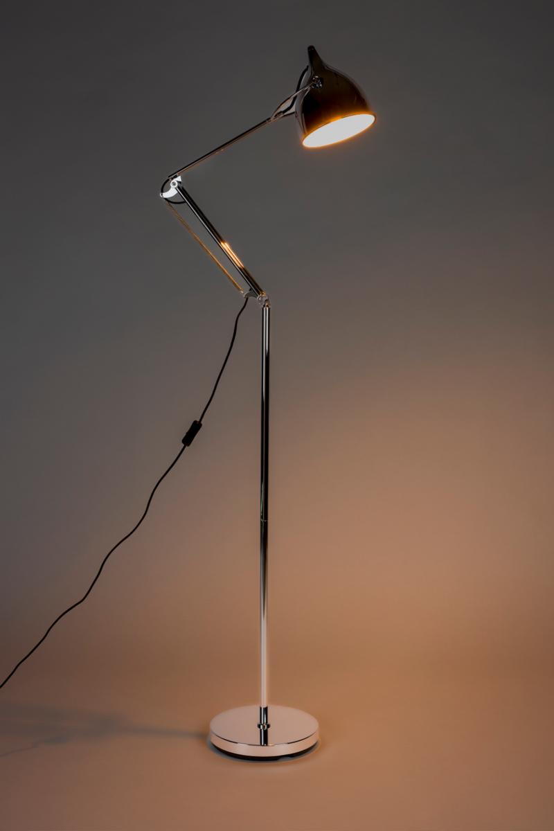 Chrome Adjustable Floor Lamp | Zuiver Reader | Oroatrade.com