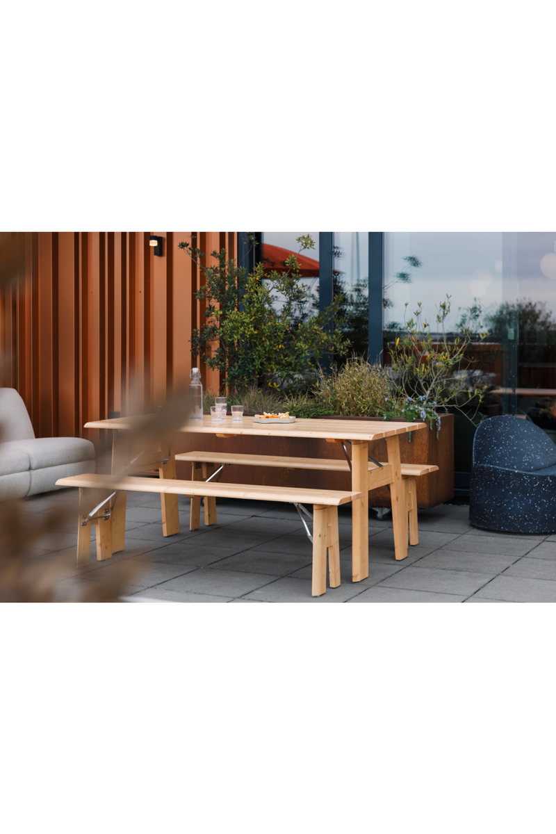 Foldable Outdoor Bench | Zuiver Avenue | Oroatrade.com