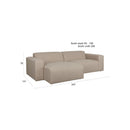 Hospitality furniture - Beige 3-Seater Sofa - www.oroatrade.com