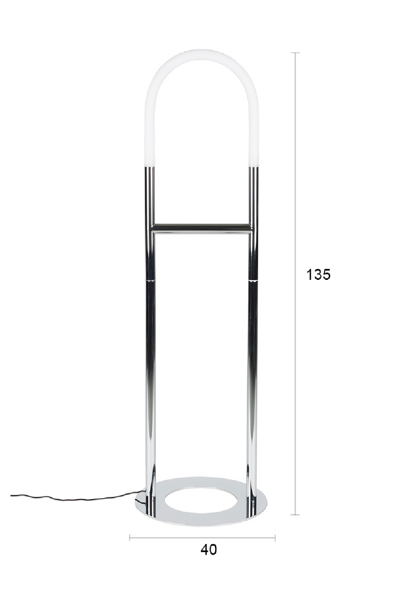 Modern Chrome Floor Lamp | Zuiver Arch | Oroatrade.com