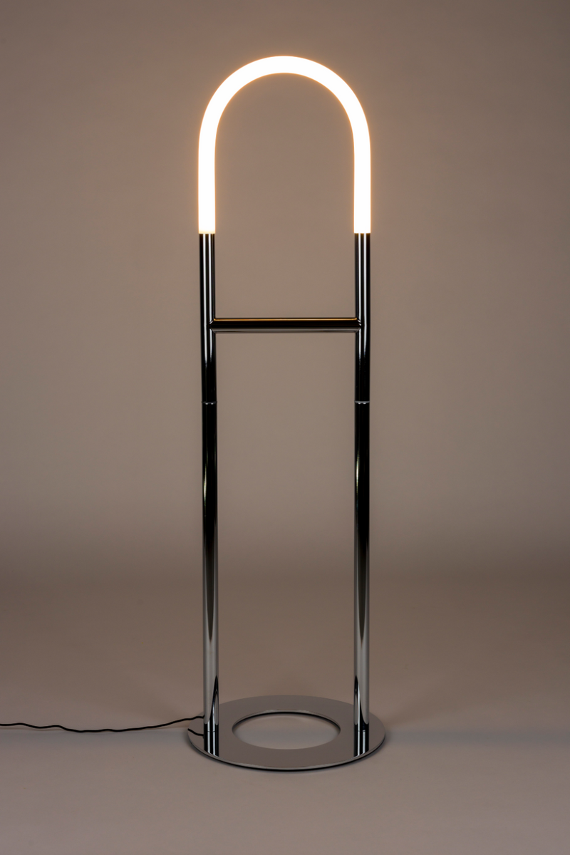 Modern Chrome Floor Lamp | Zuiver Arch | Oroatrade.com