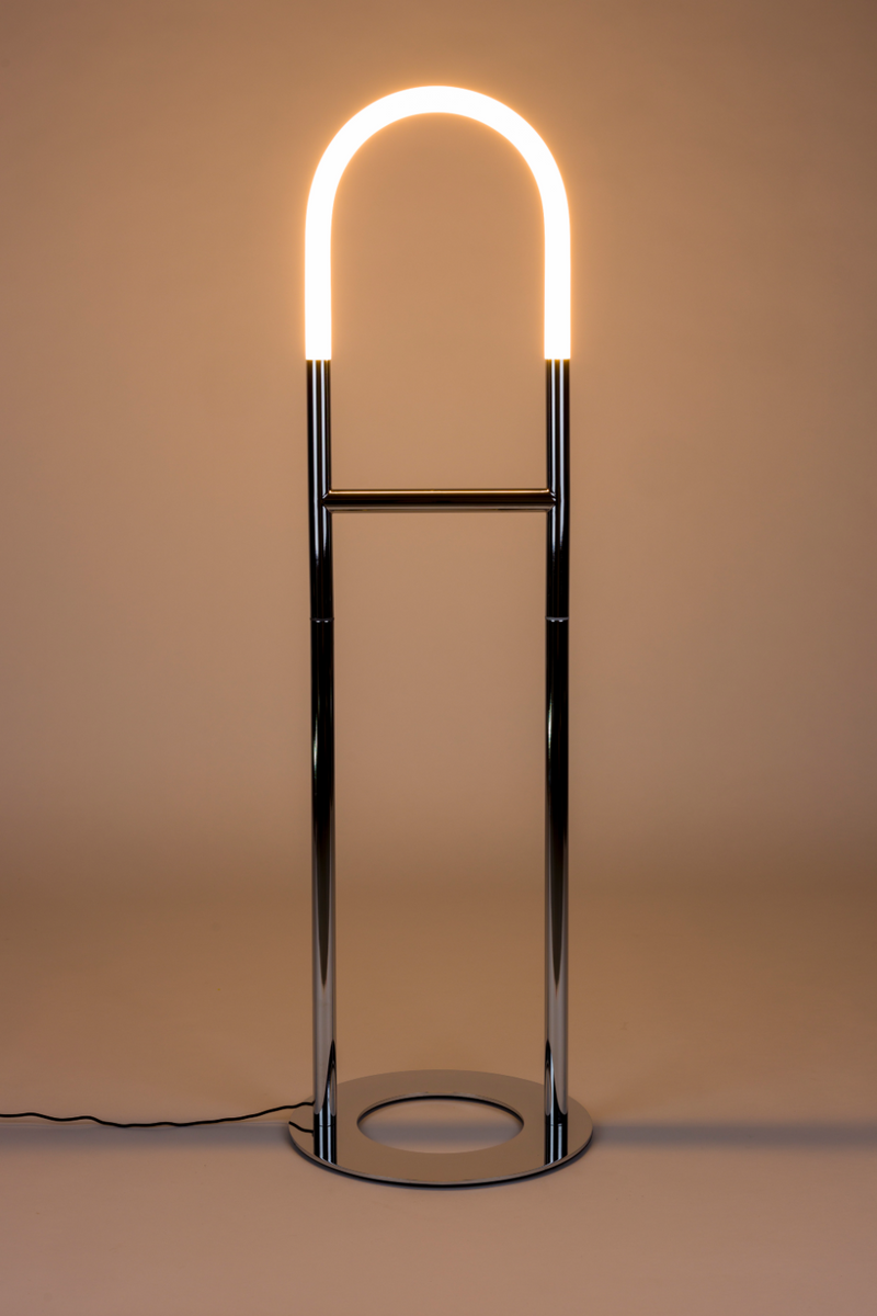 Modern Chrome Floor Lamp | Zuiver Arch | Oroatrade.com