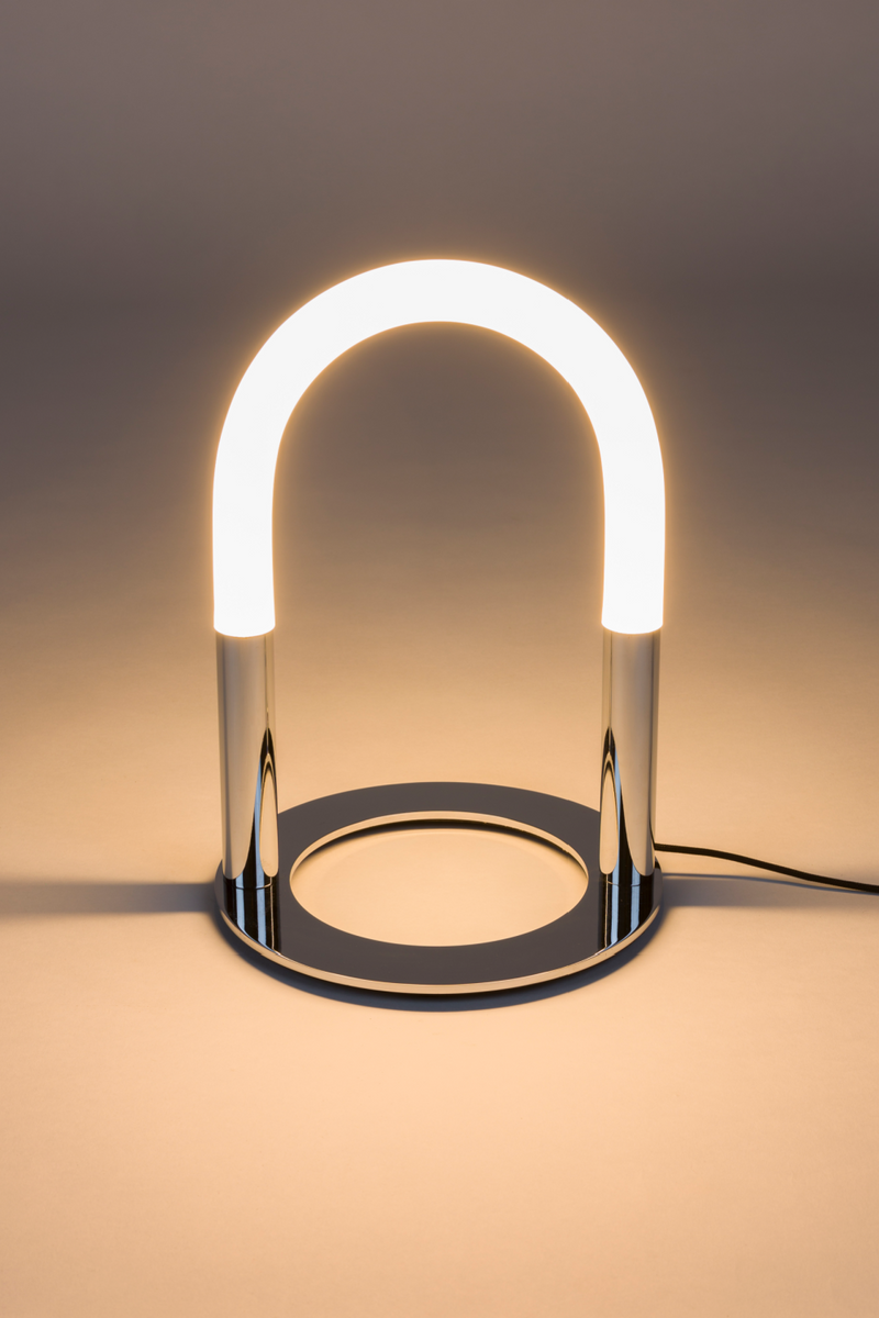 Modern Chrome Table Lamp | Zuiver Arch | Oroatrade.com