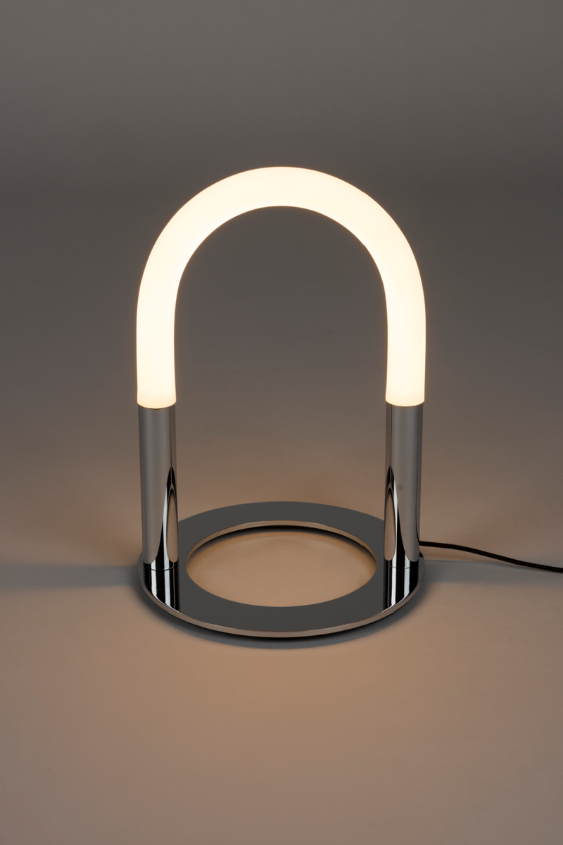 Modern Chrome Table Lamp | Zuiver Arch | Oroatrade.com