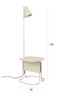 Beige Side Table Floor Lamp | Zuiver Lustor | Oroatrade.com