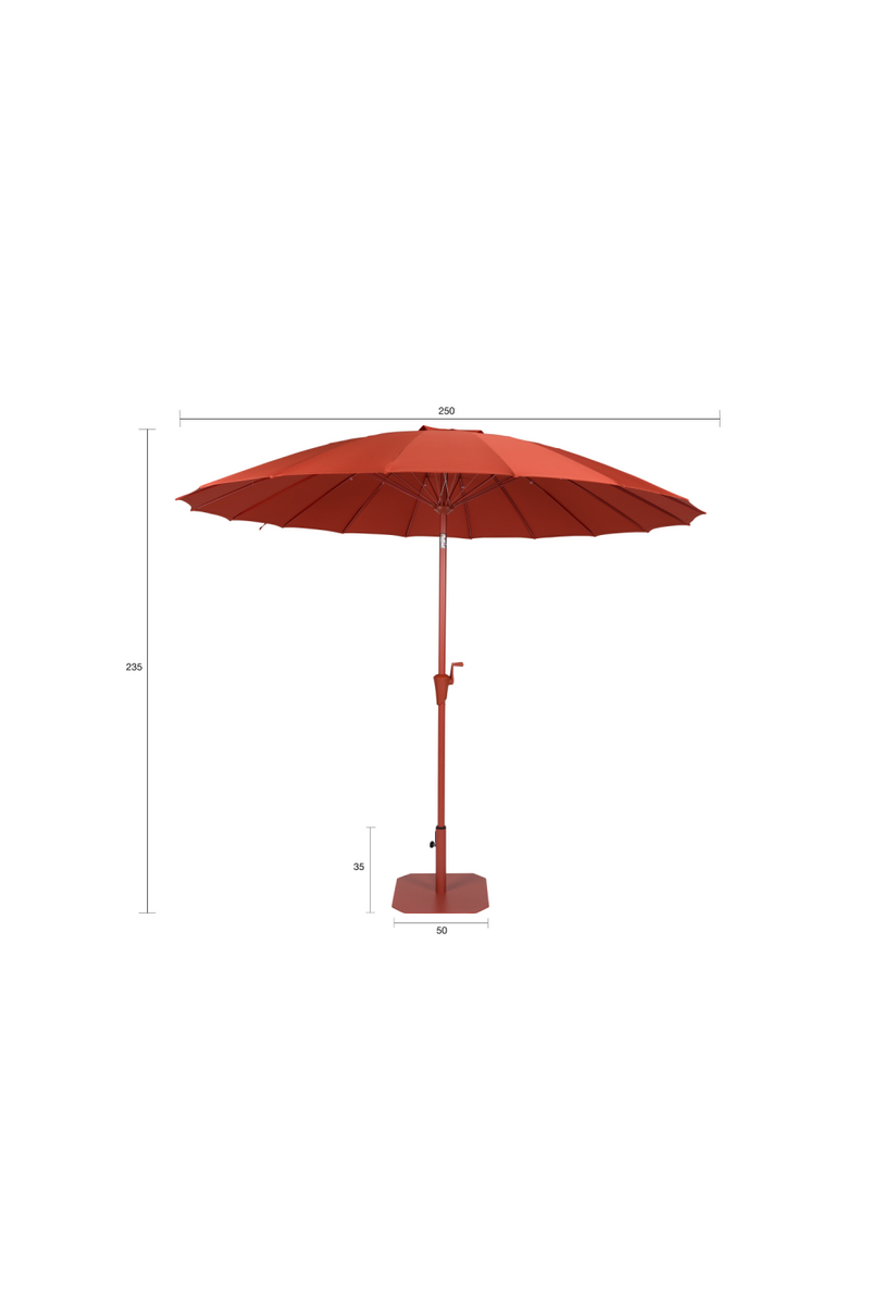 Stainless Steel Parasol Set | Zuiver Sunbrella Sunshine | Oroatrade.com