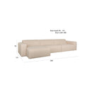 Hospitality furniture - Cream 4-Seater Sofa - www.oroatrade.com