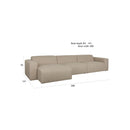 Hospitality furniture - Beige 4-Seater Sofa - www.oroatrade.com