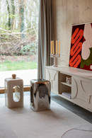 Cut-Out Painted Iron Stool | Zuiver Creek | Oroatrade.com