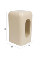 Cut-Out Painted Iron Stool | Zuiver Creek | Oroatrade.com