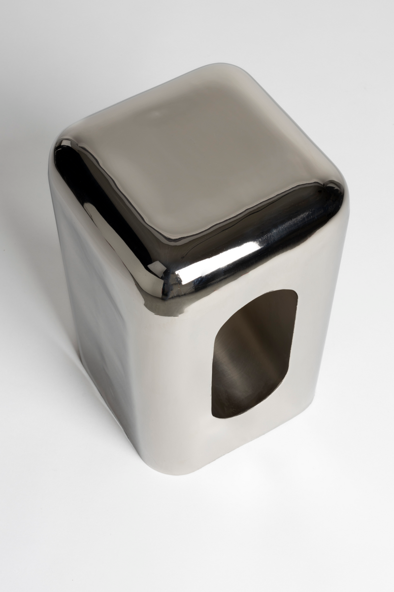 Cut-Out Painted Iron Stool | Zuiver Creek | Oroatrade.com