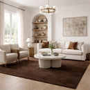 Minimalist Earthy-Toned Carpet 5' x 7' | Zuiver Luwte