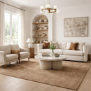 Minimalist Earthy-Toned Carpet 5' x 7' | Zuiver Luwte