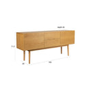Oak 2-Drawer 2-Door Cabinet | Zuiver High On Wood