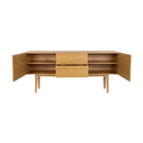 Oak 2-Drawer 2-Door Cabinet | Zuiver High On Wood