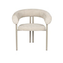 Hospitality furniture - Beige Curved Dining Armchairs (2) - www.oroatrade.com
