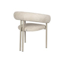 Hospitality furniture - Beige Curved Dining Armchairs (2) - www.oroatrade.com