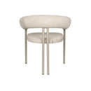 Hospitality furniture - Beige Curved Dining Armchairs (2) - www.oroatrade.com