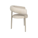 Hospitality furniture - Beige Curved Dining Armchairs (2) - www.oroatrade.com