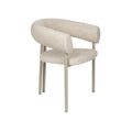 Hospitality furniture - Beige Curved Dining Armchairs (2) - www.oroatrade.com