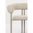 Hospitality furniture - Beige Curved Dining Armchairs (2) - www.oroatrade.com