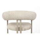 Hospitality furniture - Beige Curved Dining Armchairs (2) - www.oroatrade.com