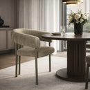 Hospitality furniture - Beige Curved Dining Armchairs (2) - www.oroatrade.com