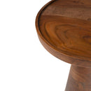 Hospitality furniture - Walnut Round Side Table - www.oroatrade.com