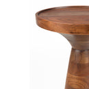 Hospitality furniture - Walnut Round Side Table - www.oroatrade.com
