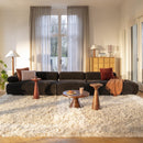 Hospitality furniture - Walnut Round Side Table - www.oroatrade.com
