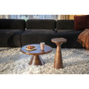 Hospitality furniture - Walnut Round Side Table - www.oroatrade.com
