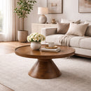 Acacia Wood Round Coffee Table | Zuiver Floss