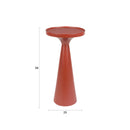 Red Aluminum Round Side Table | Zuiver Floss Marsala