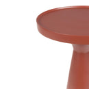 Red Aluminum Round Side Table | Zuiver Floss Marsala