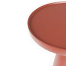 Red Aluminum Round Side Table | Zuiver Floss Marsala