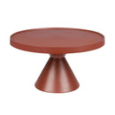 Red Aluminum Round Coffee Table | Zuiver Floss Marsala